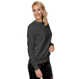 HUSTLER SPLIT LOGO - Embroidered Unisex Premium Sweatshirt