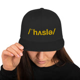 HUSTLER - Embroidered Snapback Hat