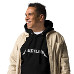 HUSTLER HEAVY METAL LOGO - Embroidered Premium Unisex Hoodie