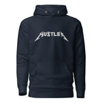 HUSTLER HEAVY METAL LOGO - Embroidered Premium Unisex Hoodie