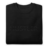 HUSTLER SPLIT LOGO - Embroidered Unisex Premium Sweatshirt