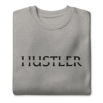 HUSTLER SPLIT LOGO - Embroidered Unisex Premium Sweatshirt