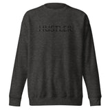 HUSTLER SPLIT LOGO - Embroidered Unisex Premium Sweatshirt