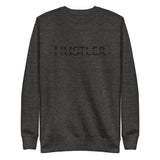 HUSTLER SPLIT LOGO - Embroidered Unisex Premium Sweatshirt