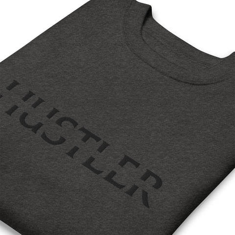 HUSTLER SPLIT LOGO - Embroidered Unisex Premium Sweatshirt