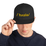HUSTLER - Embroidered Snapback Hat