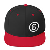 8 BALL LOGO - Embroidered Snapback Hat