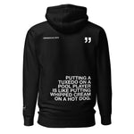 MF TUXEDO QUOTE - Embroidered Premium Unisex Hoodie